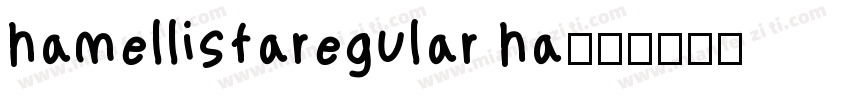 hamellistaregular ha字体转换